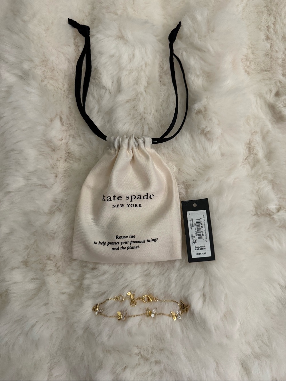 NWOT Kate Spade Social Butterfly Bracelet!